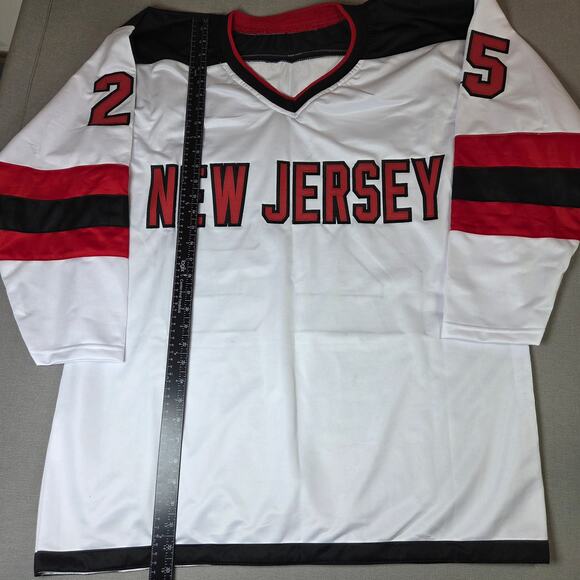 Joe Nieuwendyk HOF 11 Signed New Jersey Devils Custom Jersey Beckett Witness - Picture 6 of 8